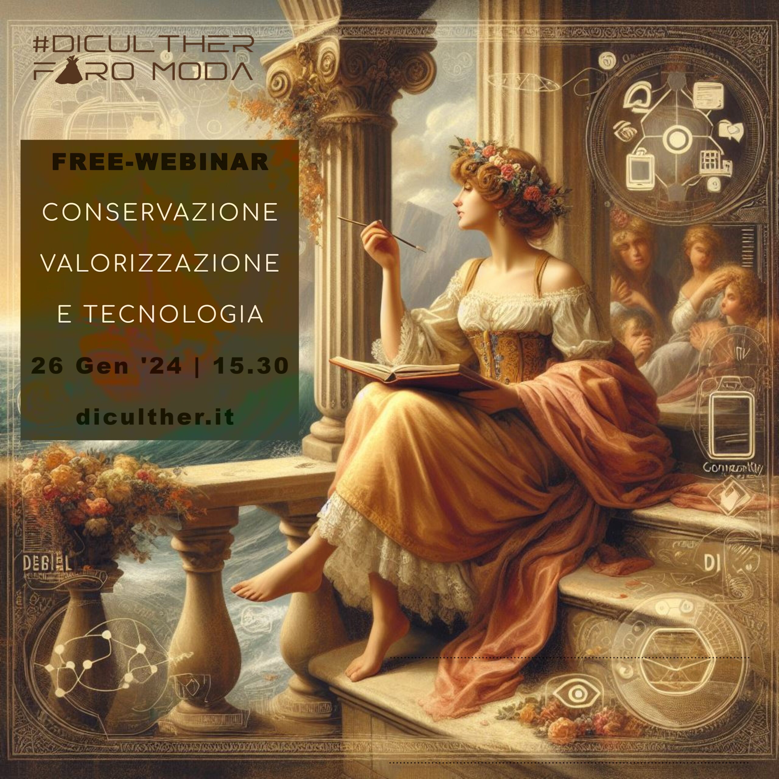 Webinar #91 – 26 gennaio 2024 – CONSERVAZIONE, VALORIZZAZIONE E TECNOLOGIA
